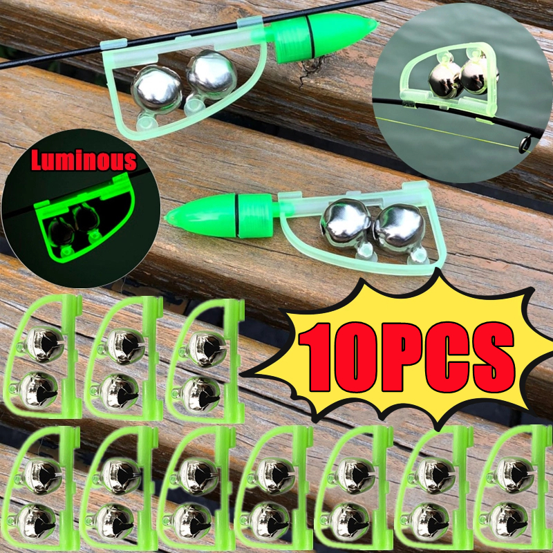 Bite Indicator - New 1-10PCS Luminous Light Twin Bells