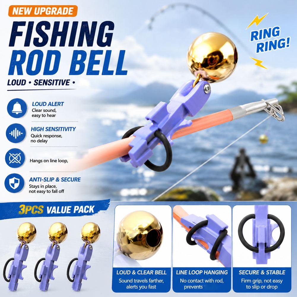 Bite Alarm - 3Piece Fishing Bite Alarm Sensitive Loud
