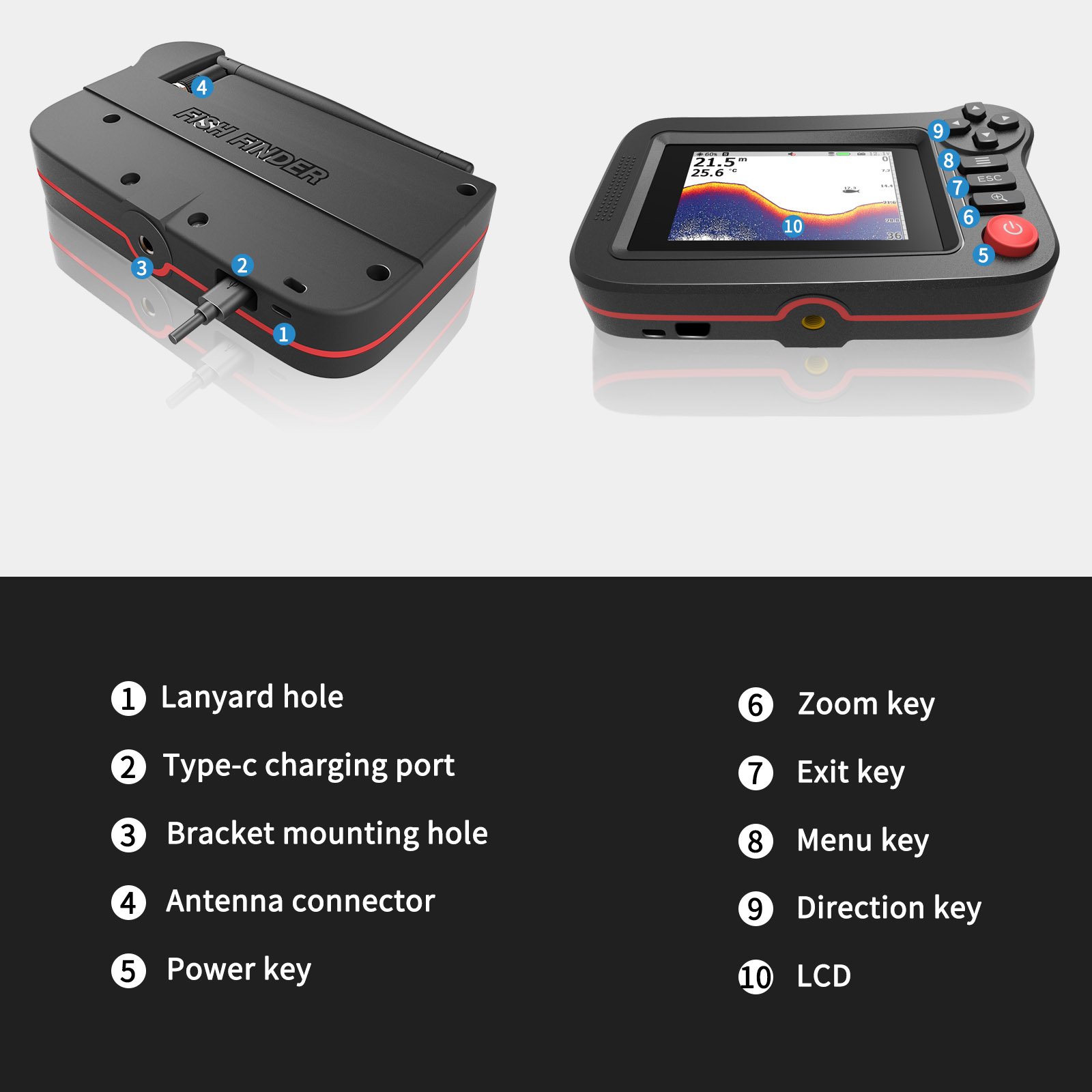 Smart Fish Finder - Portable F - Fish Finder Portable 리뷰 및 가격