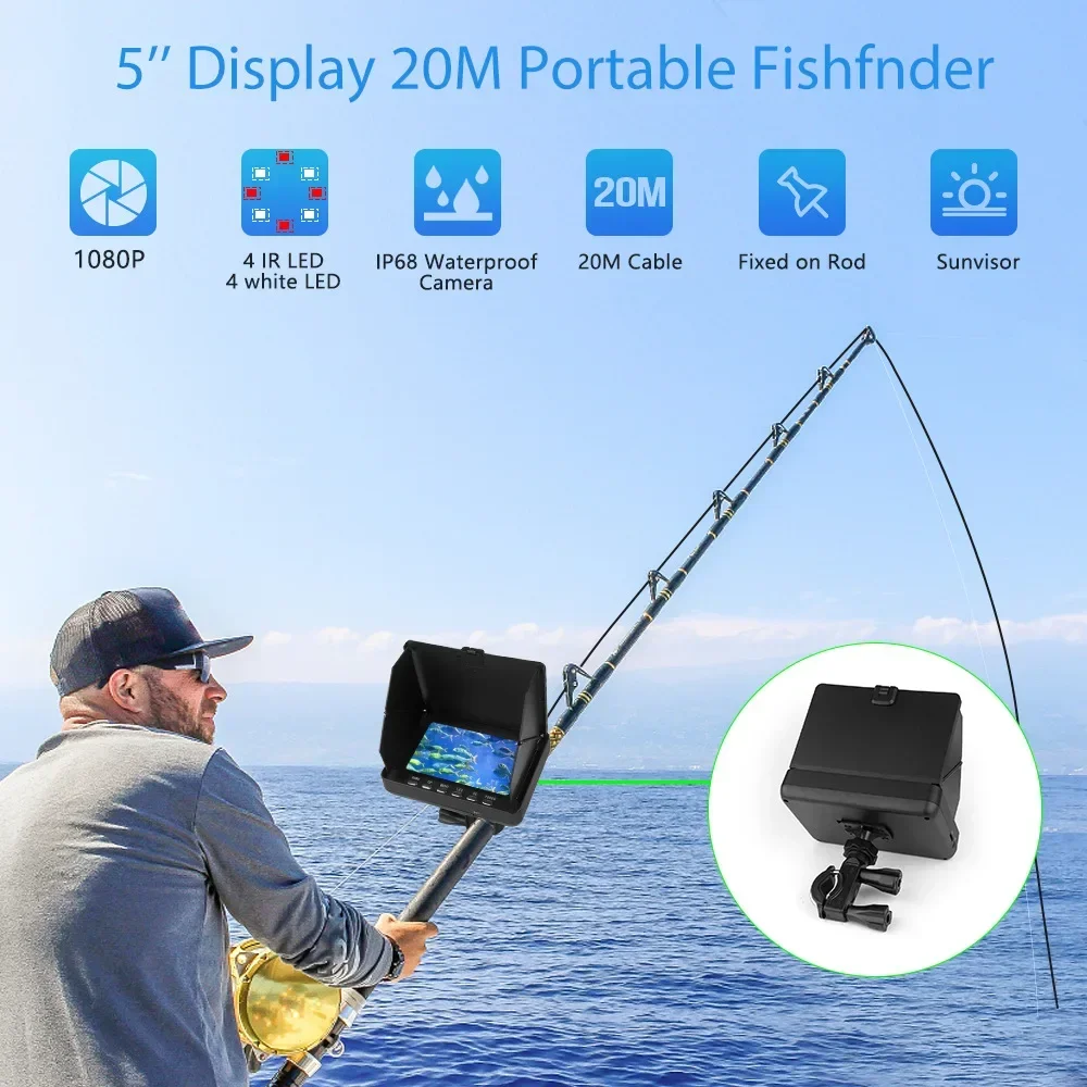 Fish Finder 5.0 Inch LCD Displ - Fish Finder Cable 리뷰 및 가격
