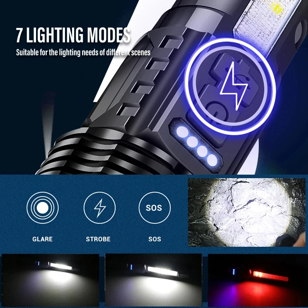 Powerful LED Flashlight Rechar - Fishing Light 리뷰 및 가격