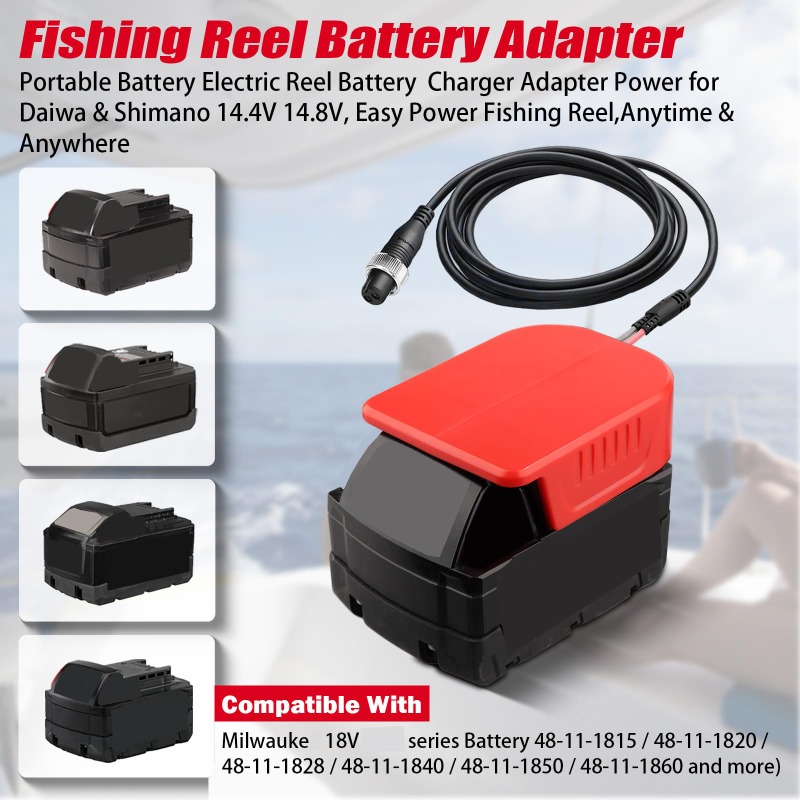 Portable Fishing Reel Adapter  - Fish Finder Battery 리뷰 및 가격