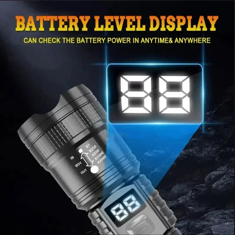 Rechargeable LED Flashlight 10 - Fishing Light 리뷰 및 가격