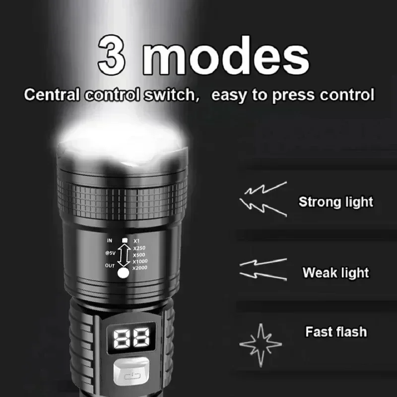 Rechargeable LED Flashlight 10 - Fishing Light 리뷰 및 가격