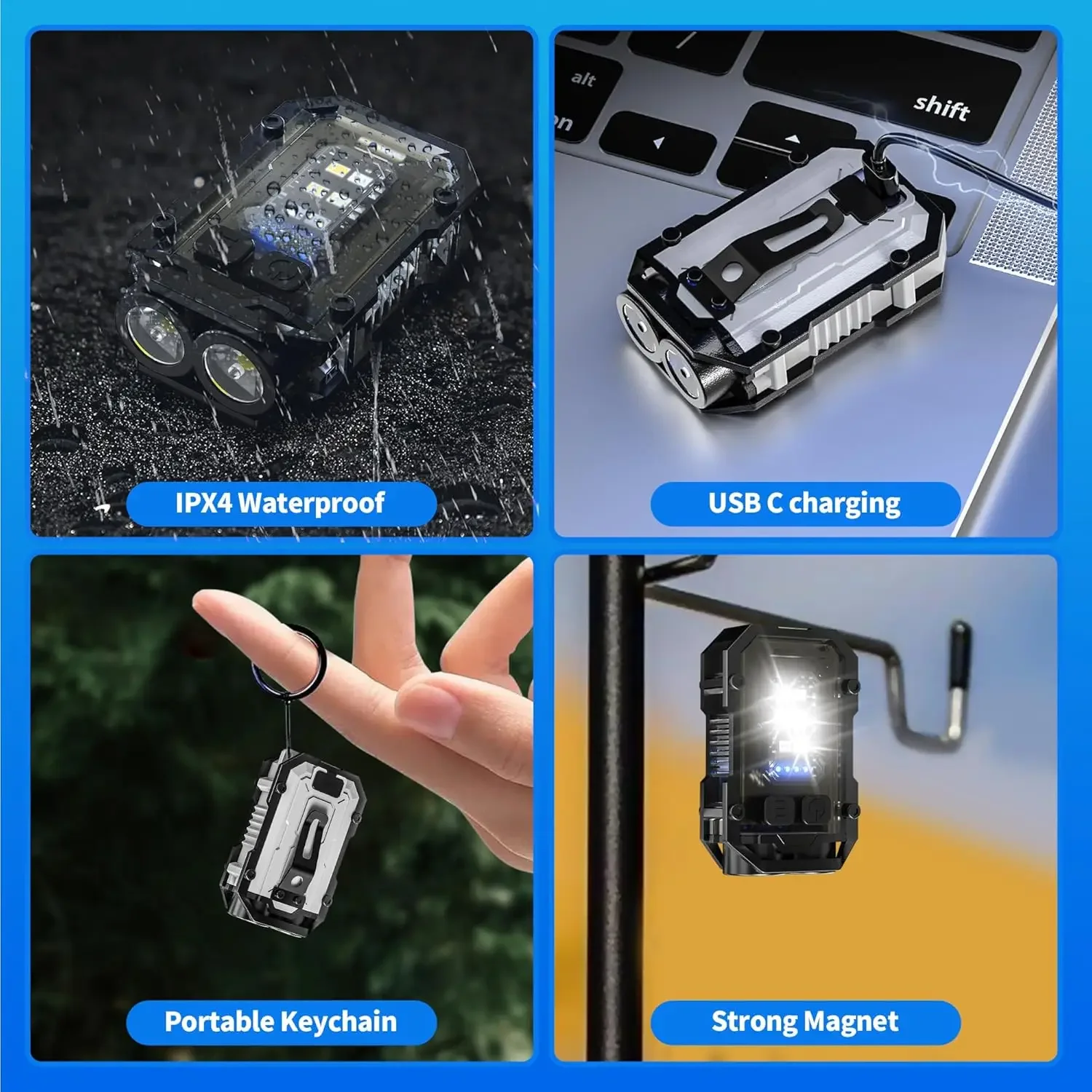 Clip-On Flashlight Rechargeabl - Fishing Light 리뷰 및 가격