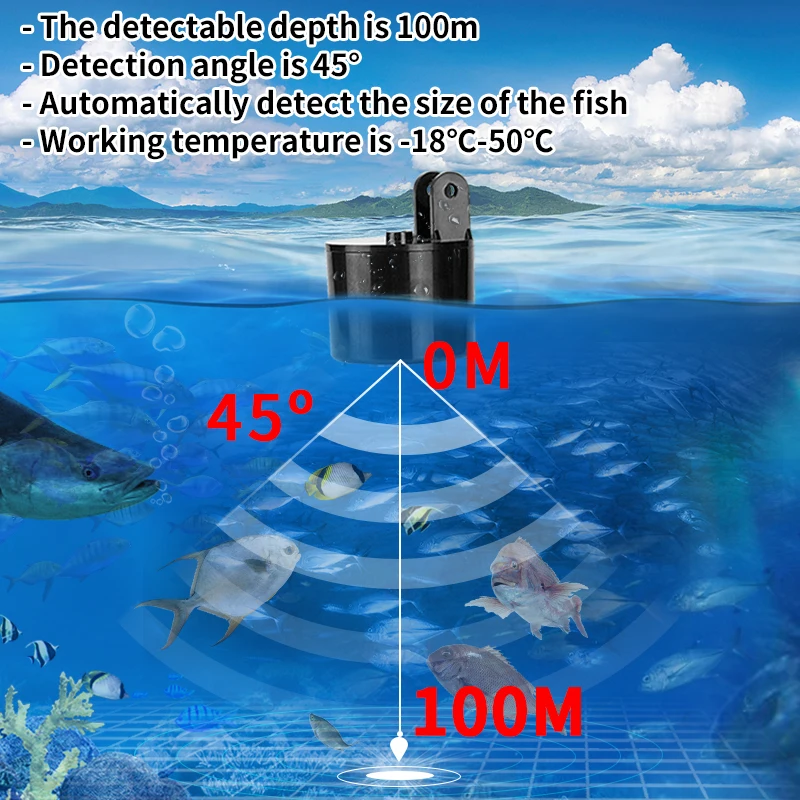 Alarm 100M Portable Sonar Fish - Fish Finder Portable 리뷰 및 가격