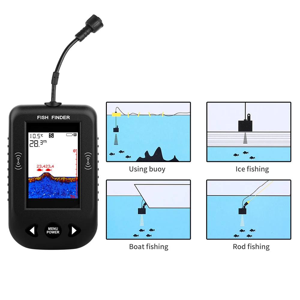Alarm 100M Portable Sonar Fish - Fish Finder Portable 리뷰 및 가격