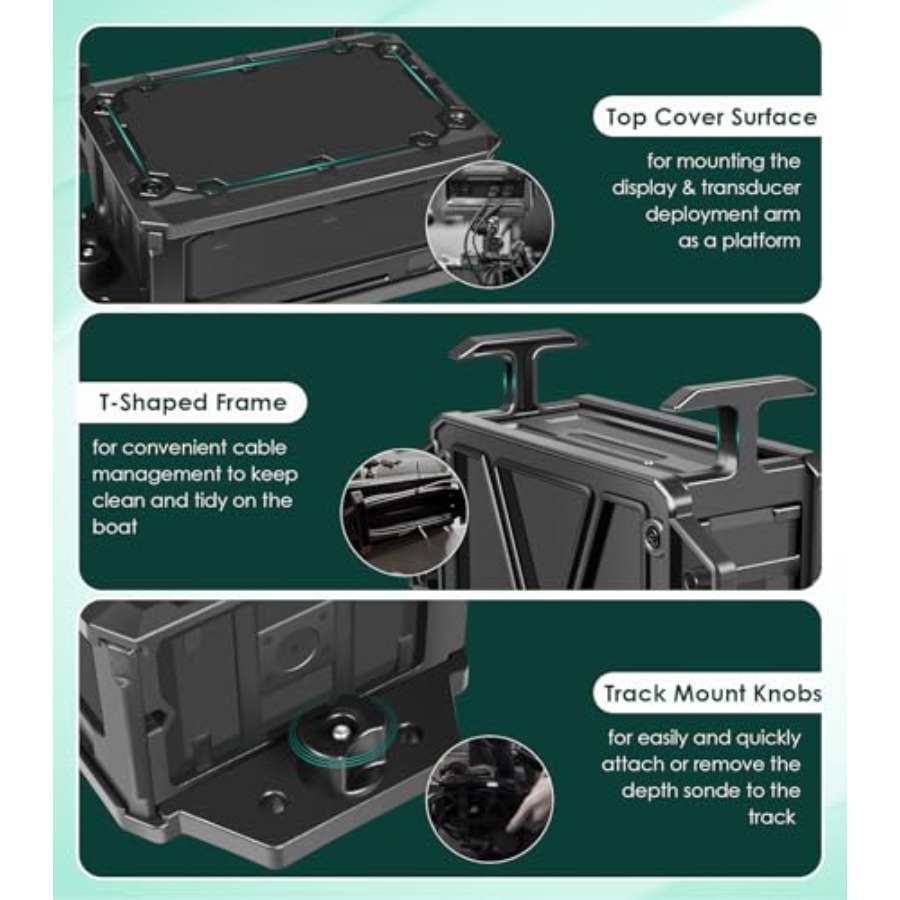 Track Mounted Battery Box for  - Fish Finder Mount 리뷰 및 가격