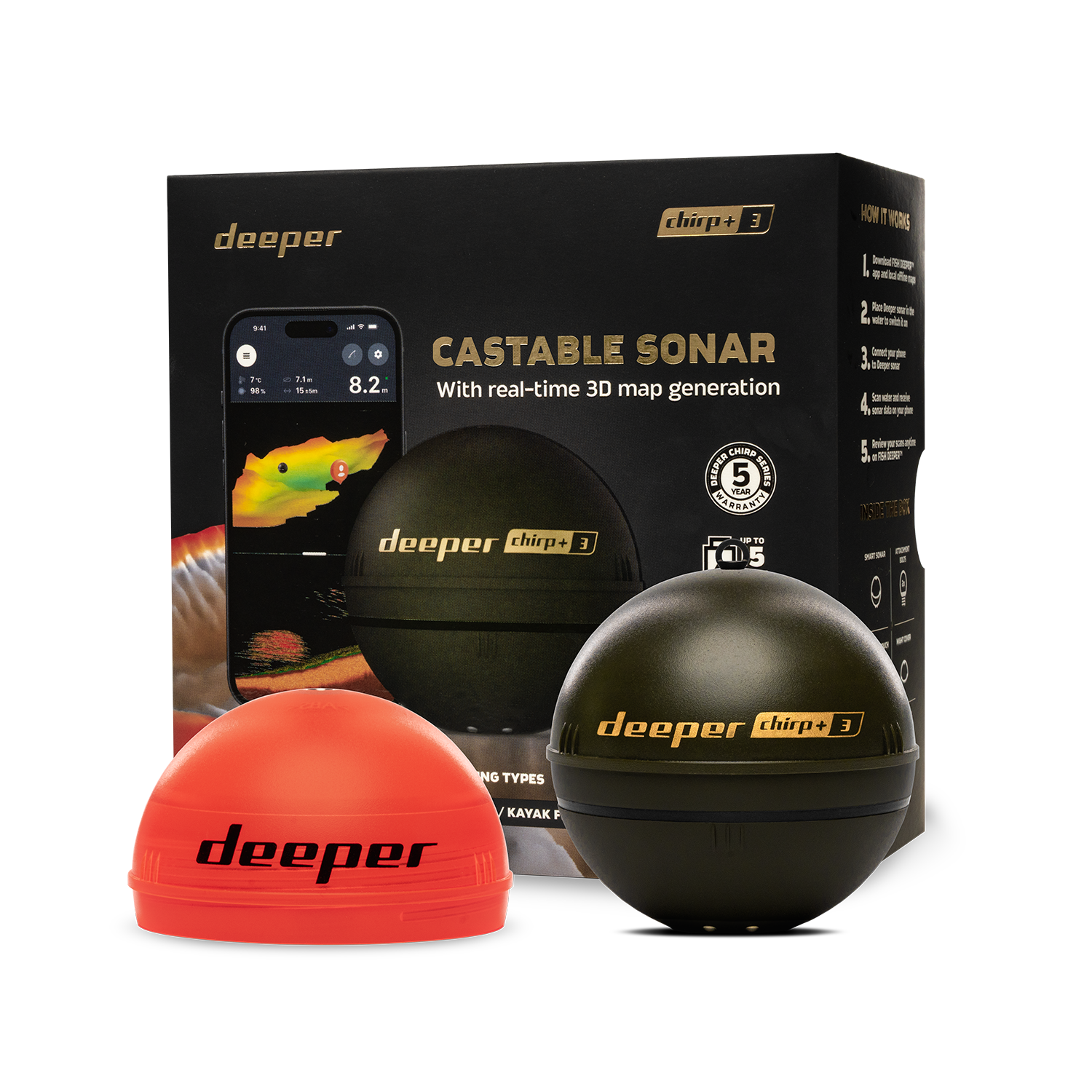 Deeper Smart Sonar Chirp+3 Fis - Fish Finder Gps 리뷰 및 가격