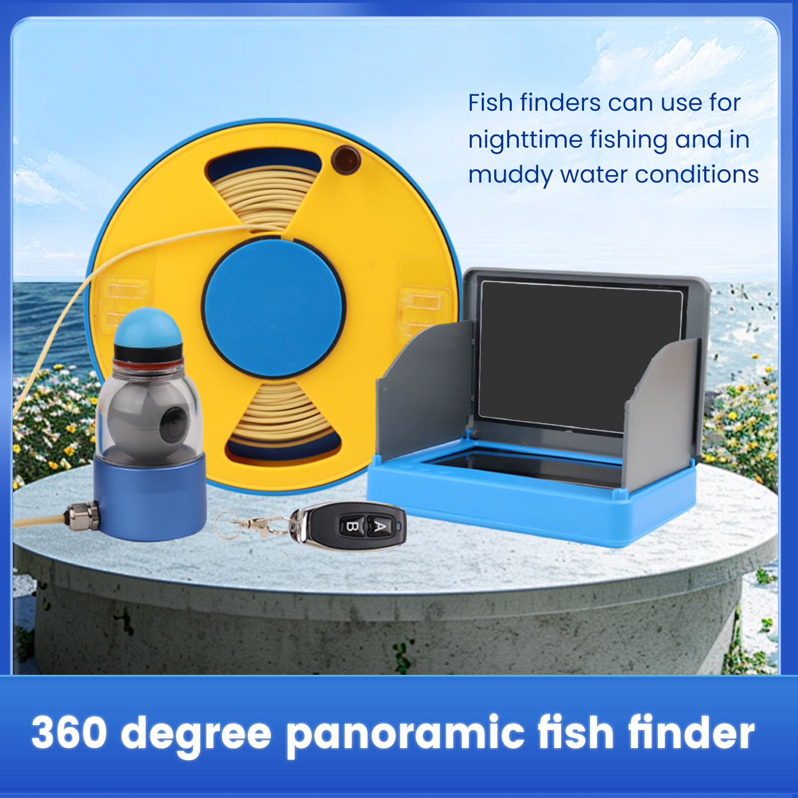 WIFI 360° Underwater Fishing C - Fish Finder Portable 리뷰 및 가격