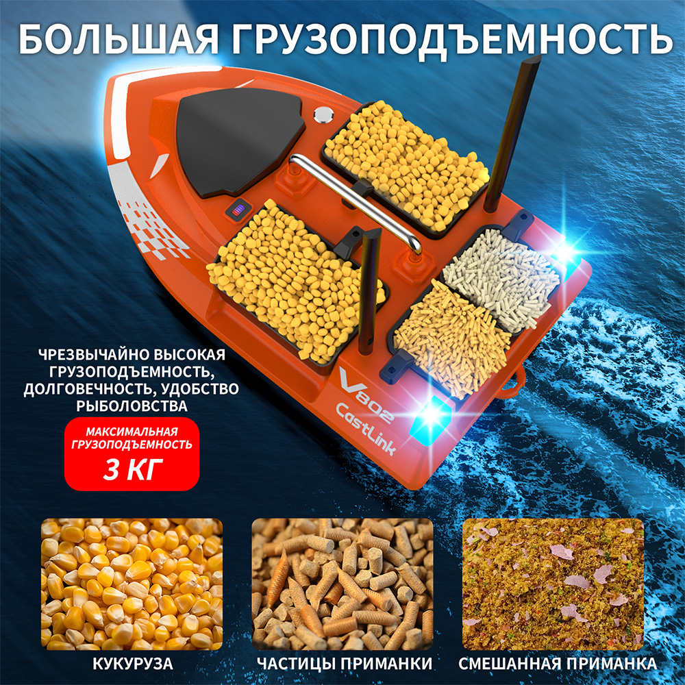 Dual Antenna RC Bait Boat 4 Ba - Fish Finder Cable 리뷰 및 가격