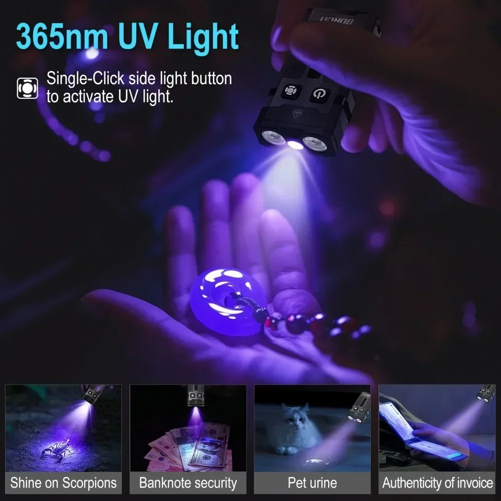 BORUiT EV20 1100LM EDC UV Keyc - Fishing Light 리뷰 및 가격