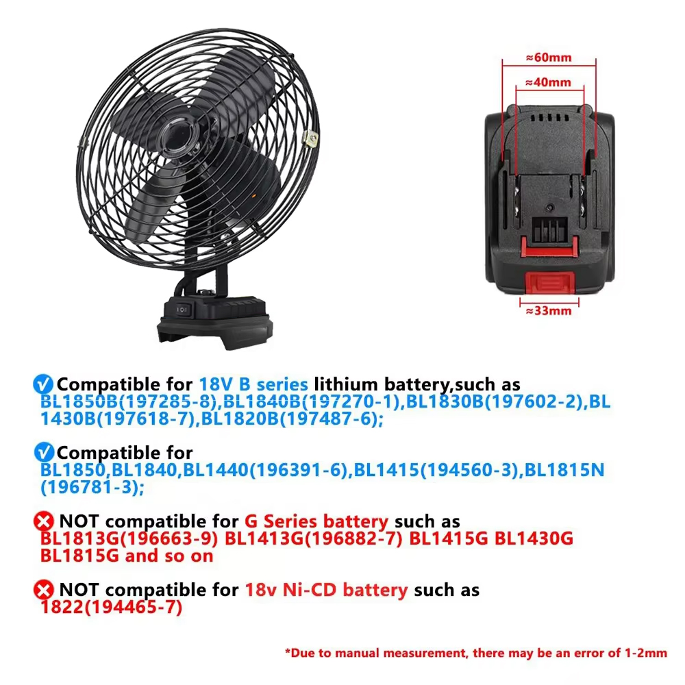 6/8In Camping Fan Outdoor Fish - Fish Finder Battery 리뷰 및 가격