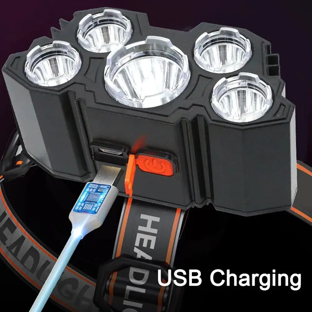 Rechargeable 5 LED Headlamp St - Fish Finder Battery 리뷰 및 가격