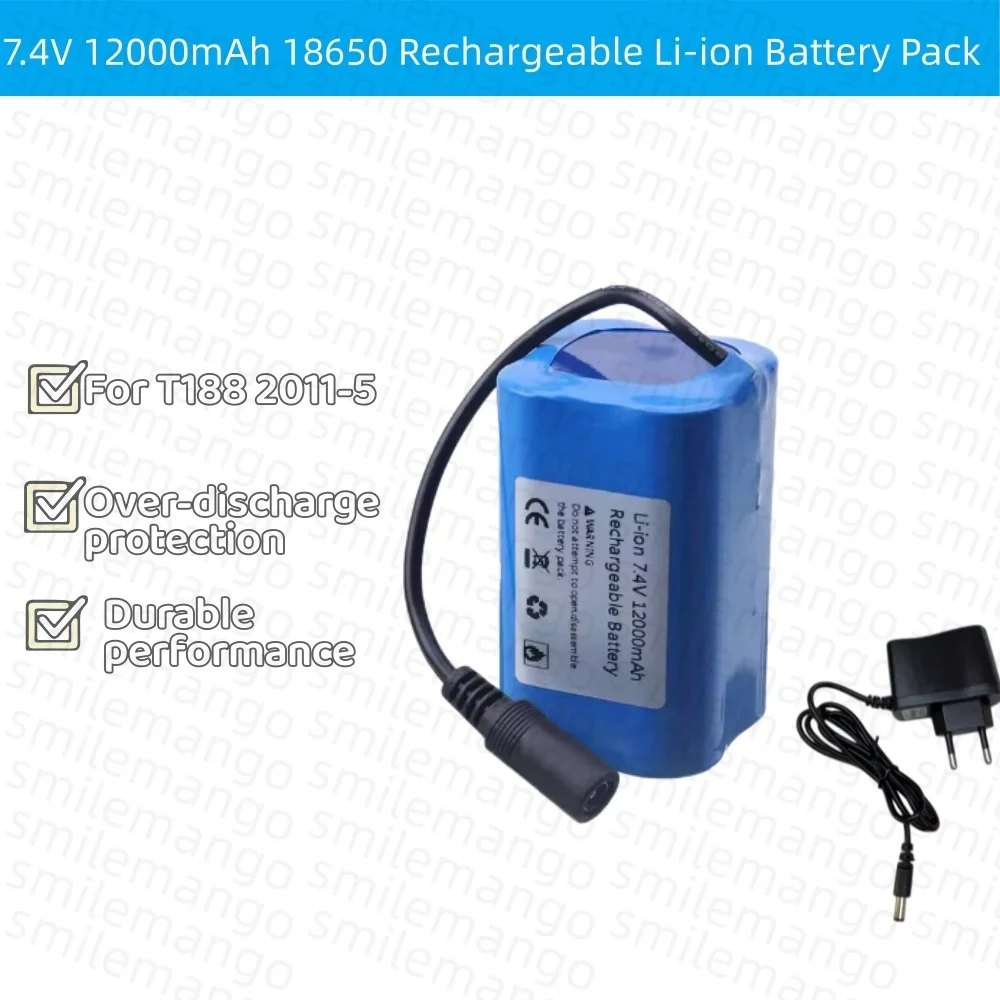 7.4V 12000mAh Battery with USB - Fish Finder Charger 리뷰 및 가격