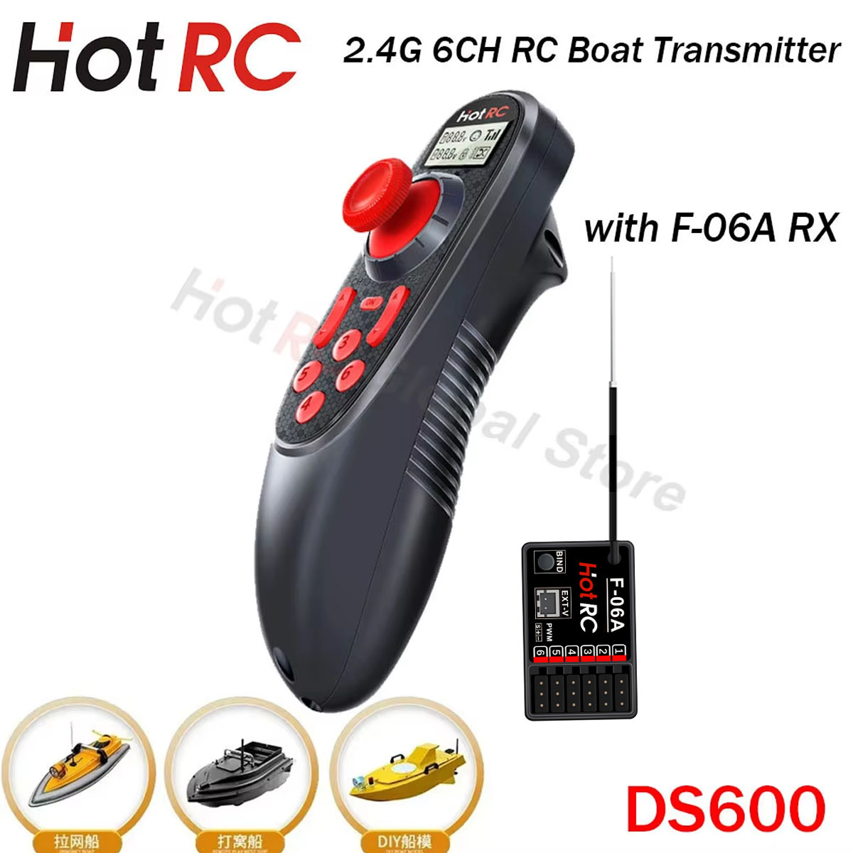 HOTRC DS600 6CH 6 Channel 2.4G - Fish Finder Battery 리뷰 및 가격