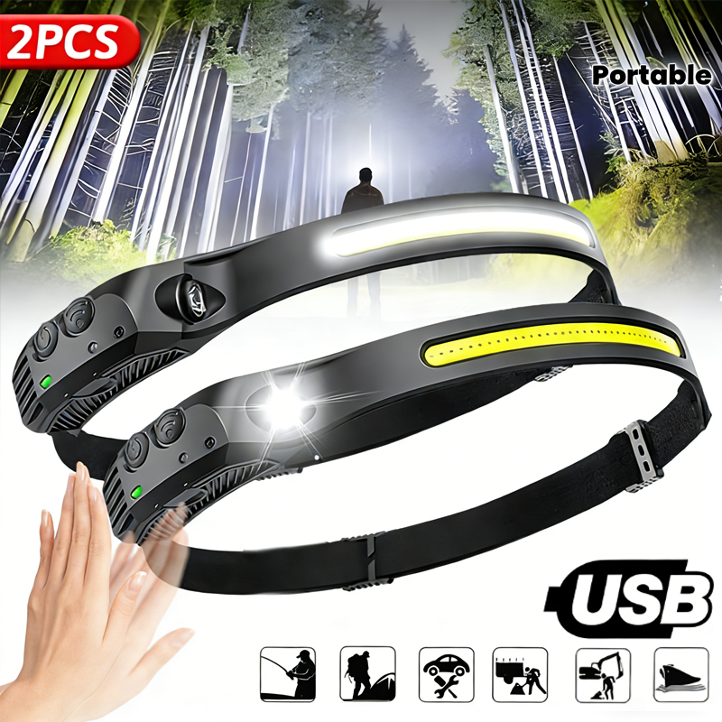 LED Sensor Headlamp Built-in B - Fish Finder Battery 리뷰 및 가격