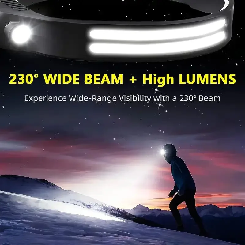 LED Sensor Headlamp Built-in B - Fish Finder Battery 리뷰 및 가격