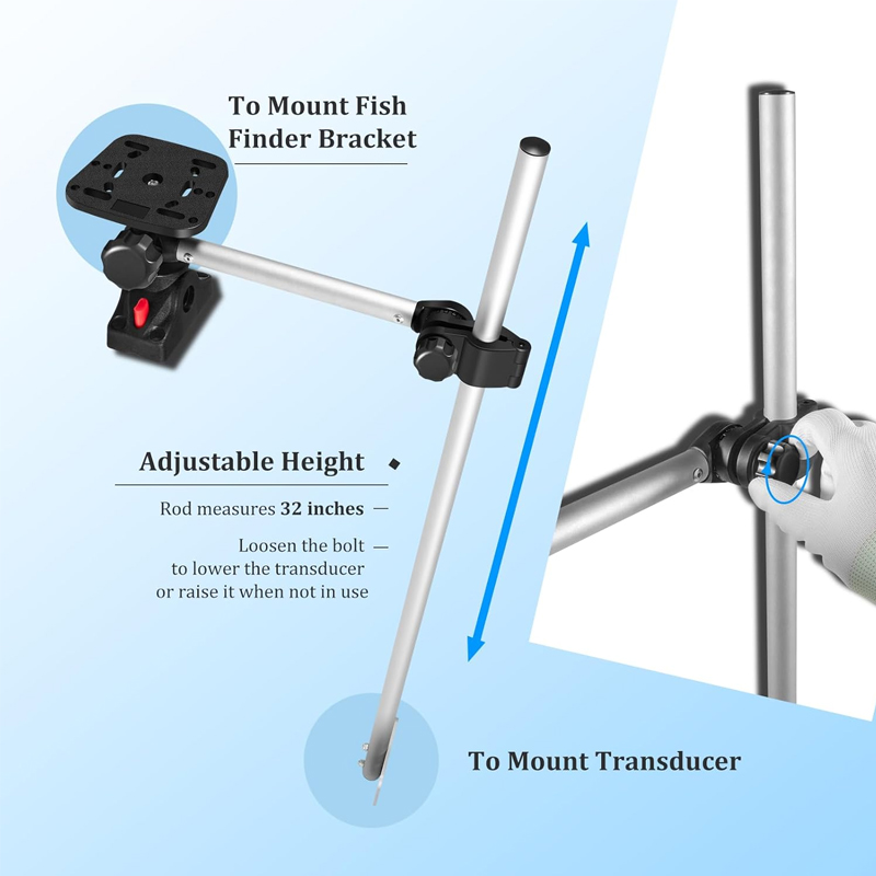 360° Rotation ,Marine Fish Fin - Fish Finder Mount 리뷰 및 가격