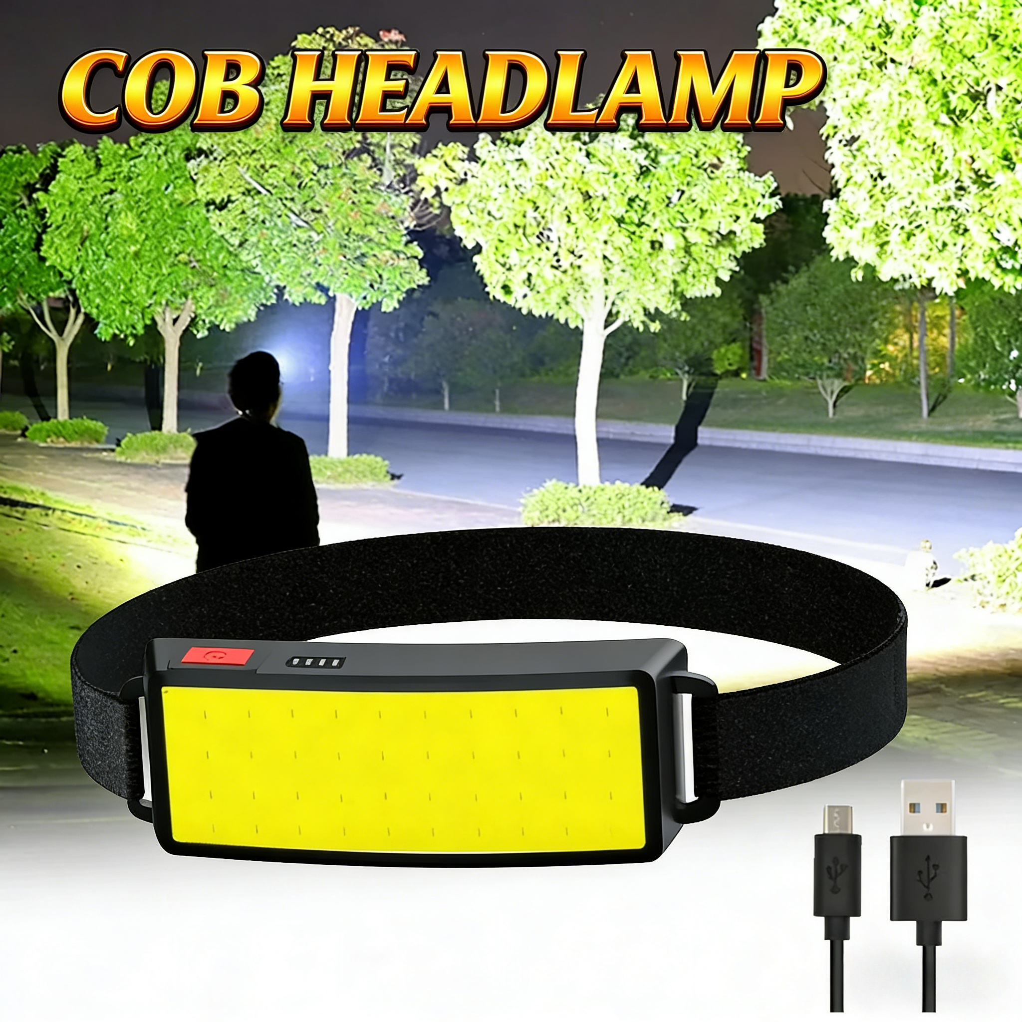 COB Portable LED Headlights Ou - Fish Finder Battery 리뷰 및 가격