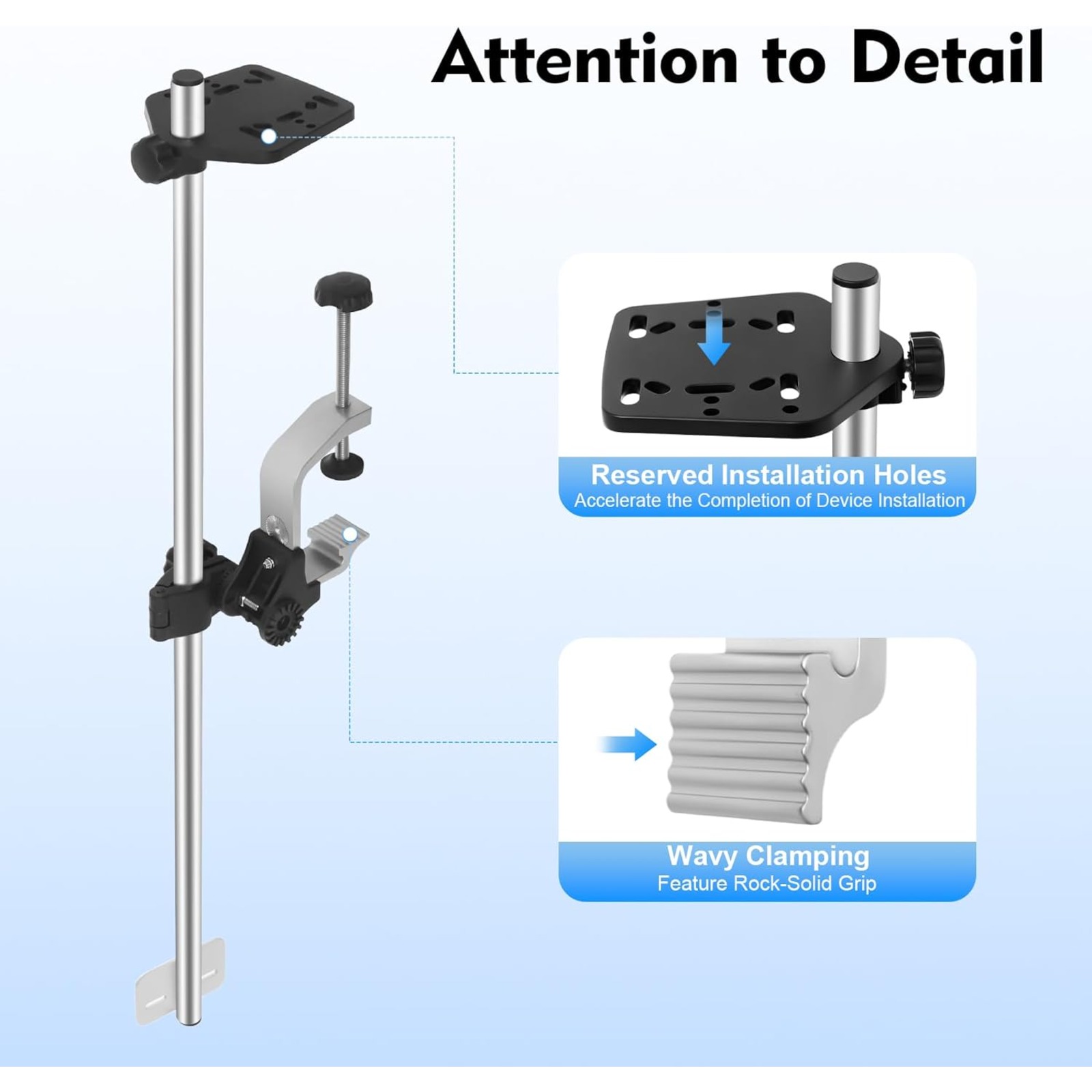 Portable 360° Adjustable Trans - Fish Finder Mount 리뷰 및 가격