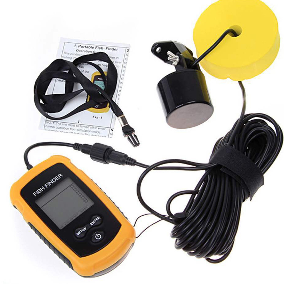 Alarm 100M Portable Sonar Fish - Fish Finder Portable 리뷰 및 가격