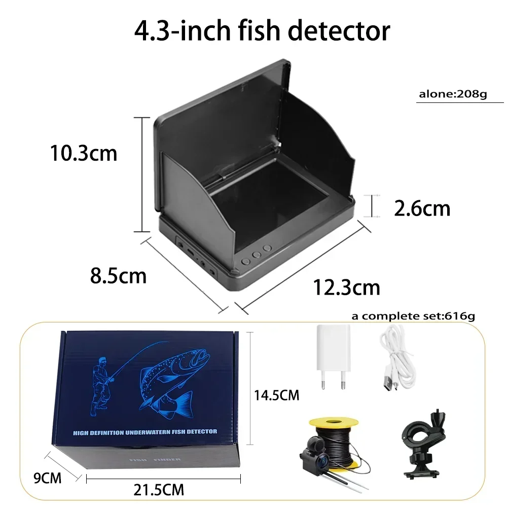 YS43A 4.3-inch Fish Detector U - Fish Finder Battery 리뷰 및 가격