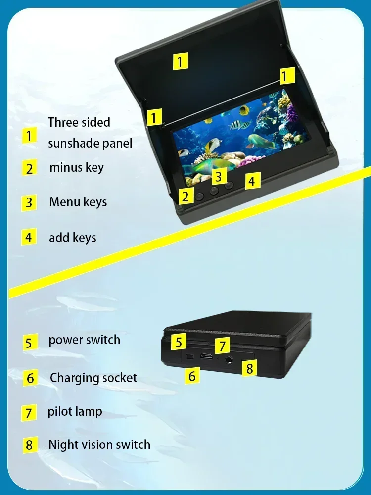 YS43A 4.3-inch Fish Detector U - Fish Finder Battery 리뷰 및 가격