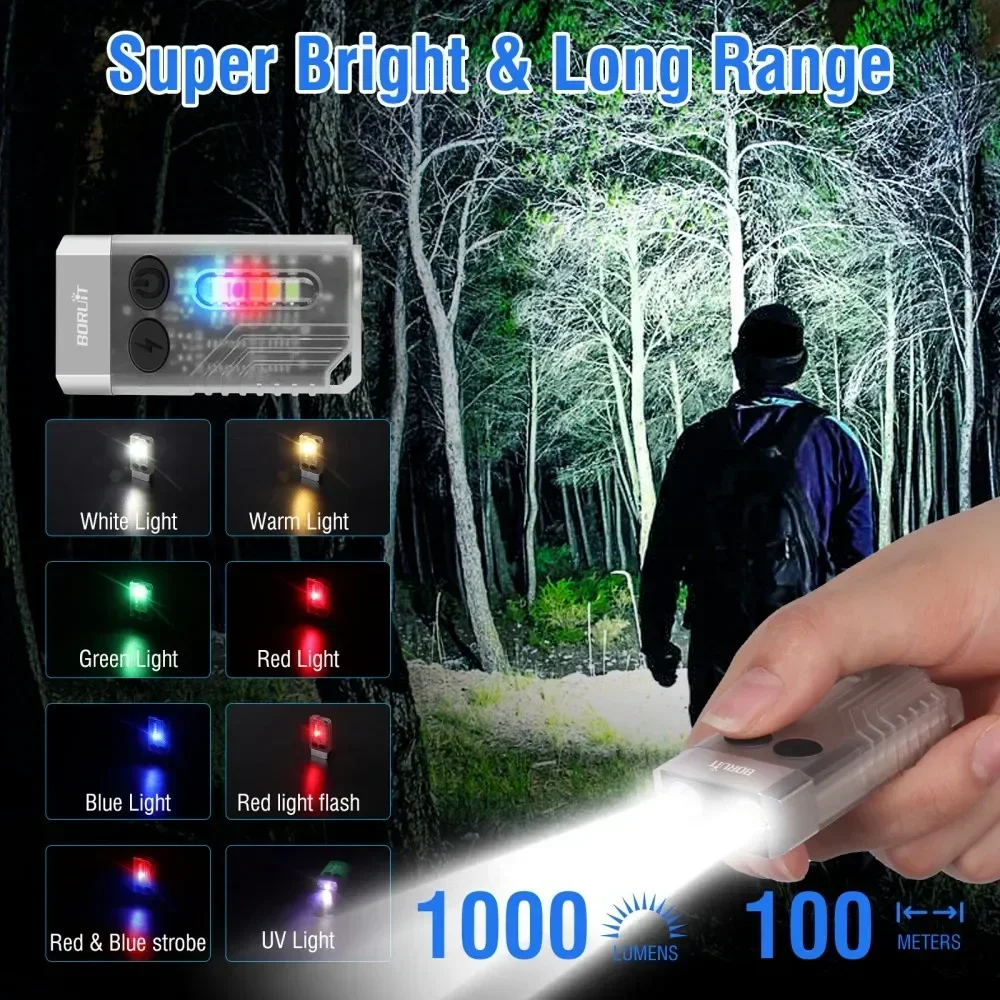BORUiT V10 Keychain UV LED EDC - Fishing Light 리뷰 및 가격