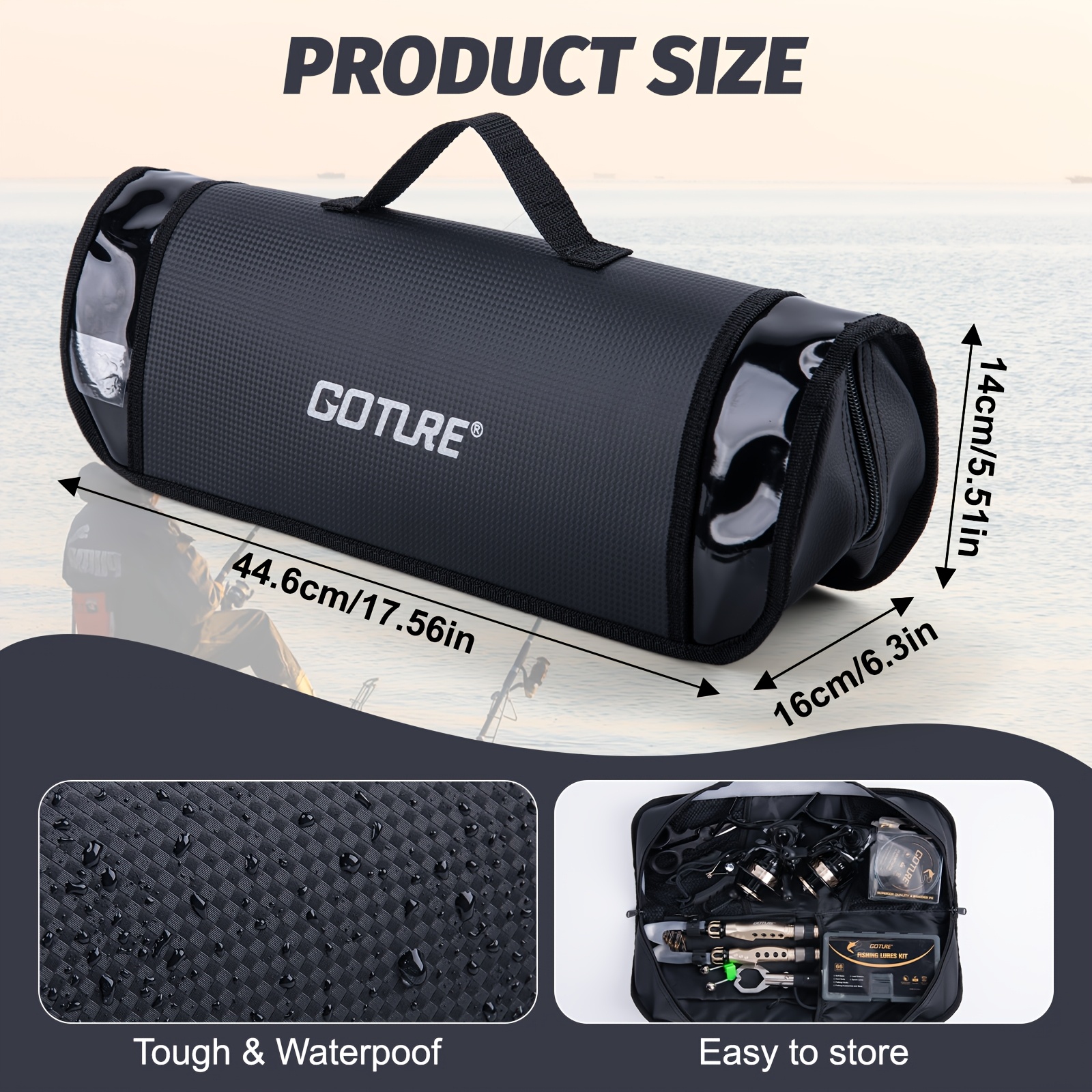 Goture Fishing Rod Storage Bag - Fish Finder Case 리뷰 및 가격