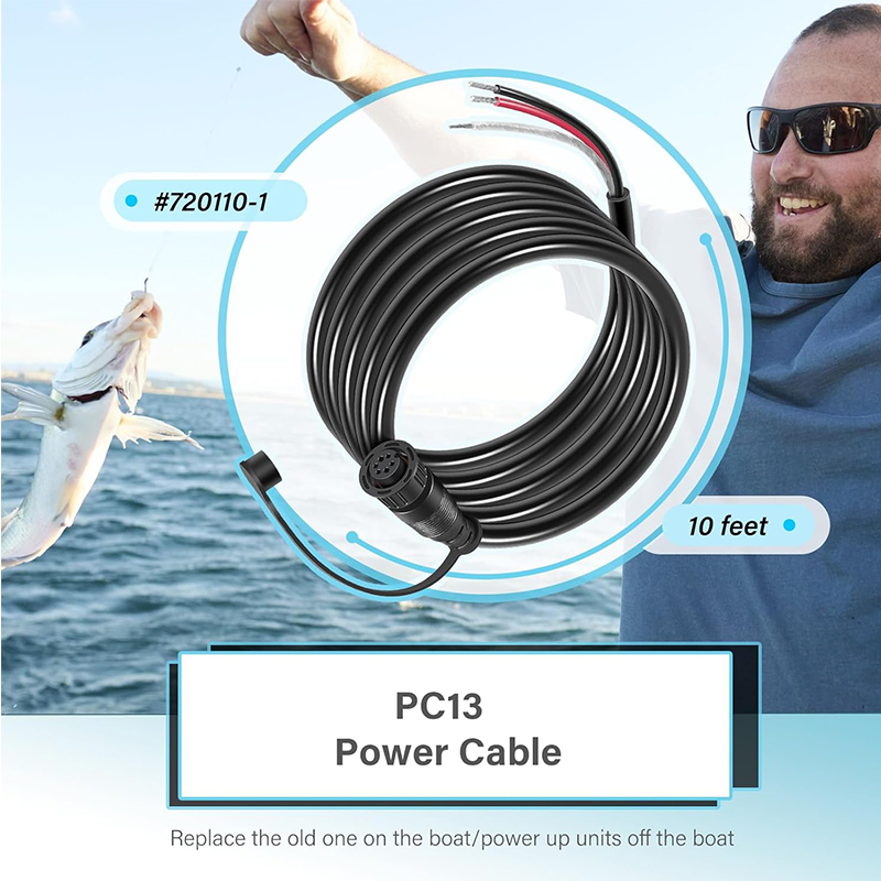 720110-1 PC13 Power Cable for  - Fish Finder Cable 리뷰 및 가격