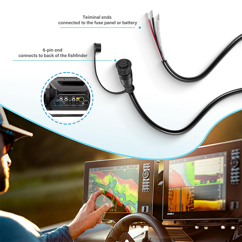 720110-1 PC13 Power Cable for  - Fish Finder Cable 리뷰 및 가격