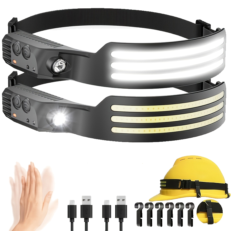 LED Sensor Headlamp USB Rechar - Fish Finder Battery 리뷰 및 가격