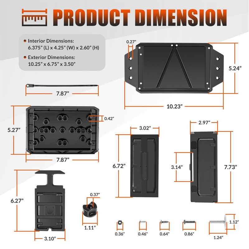 Track Mounted Battery Box for  - Fish Finder Mount 리뷰 및 가격