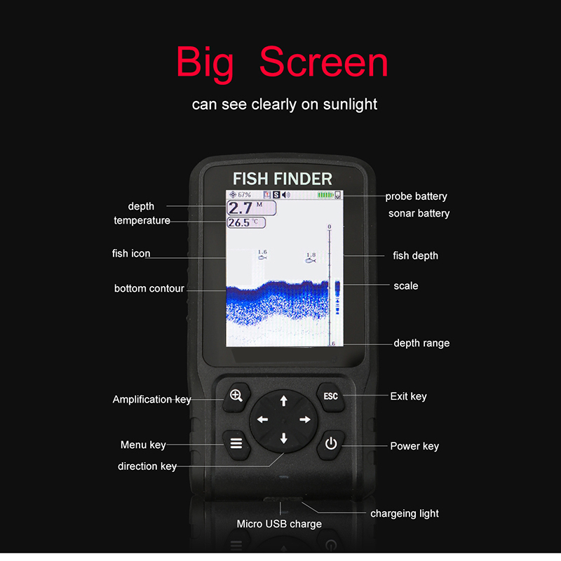 Portable Sonar Sensor Transduc - Fish Finder Portable 리뷰 및 가격