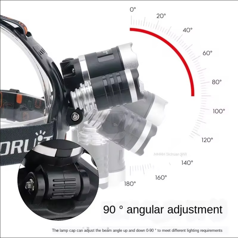 High Power LED Headlamp 18650  - Fish Finder Battery 리뷰 및 가격