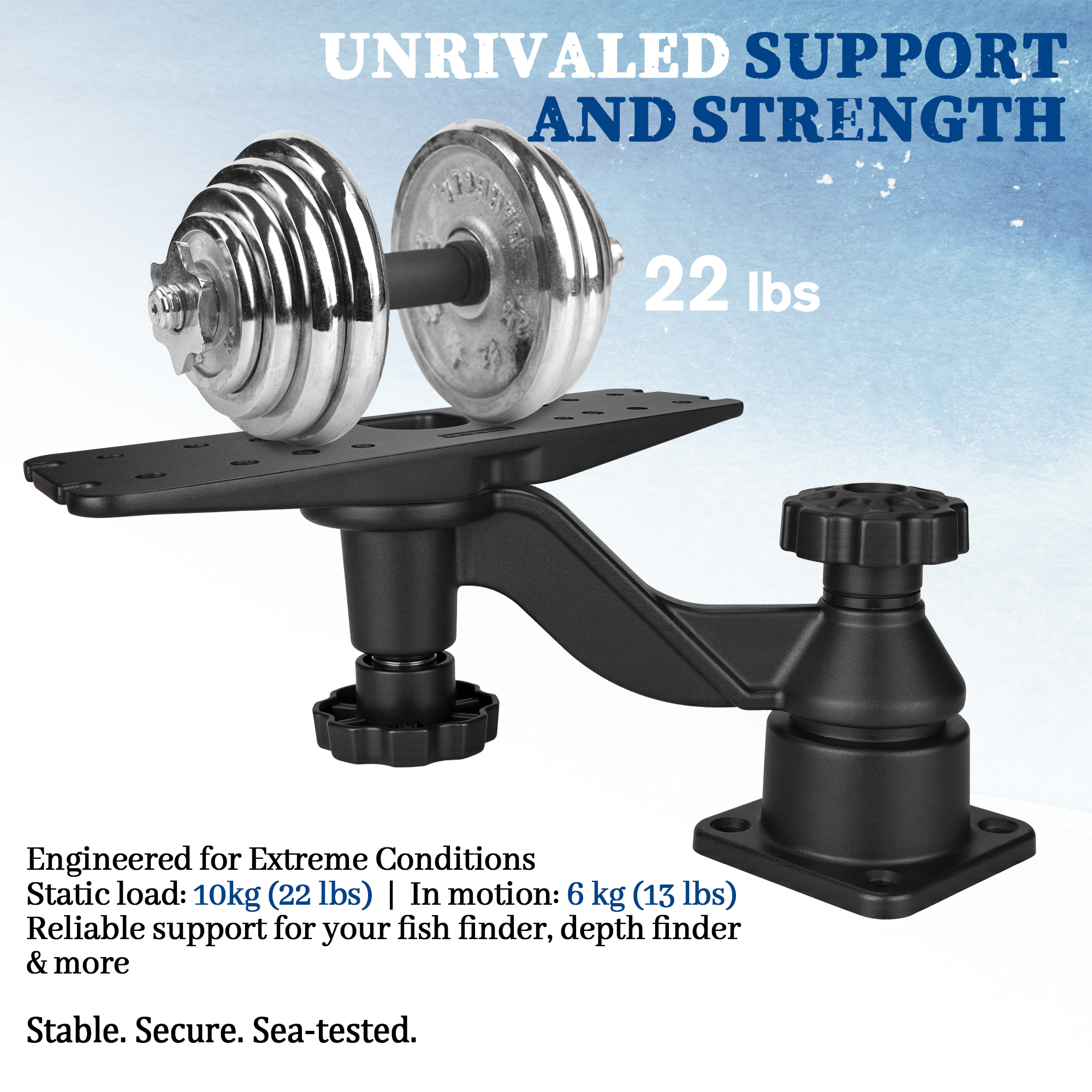 Heavy-duty vertical base mount - Fish Finder Mount 리뷰 및 가격