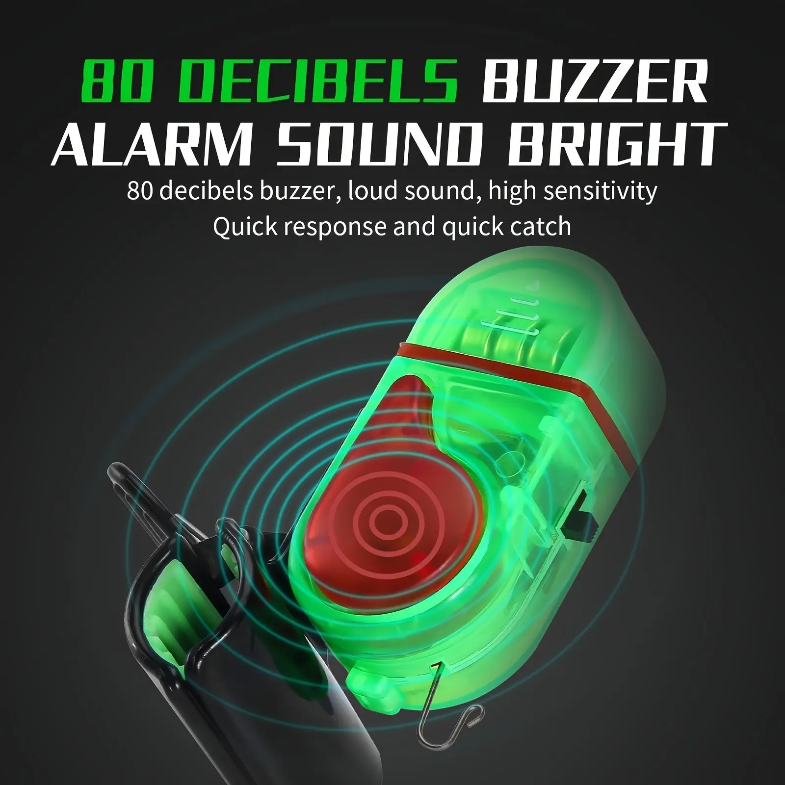 2PCS LED Fishing Bite Alarm, 2 - Bite Indicator 리뷰 및 가격