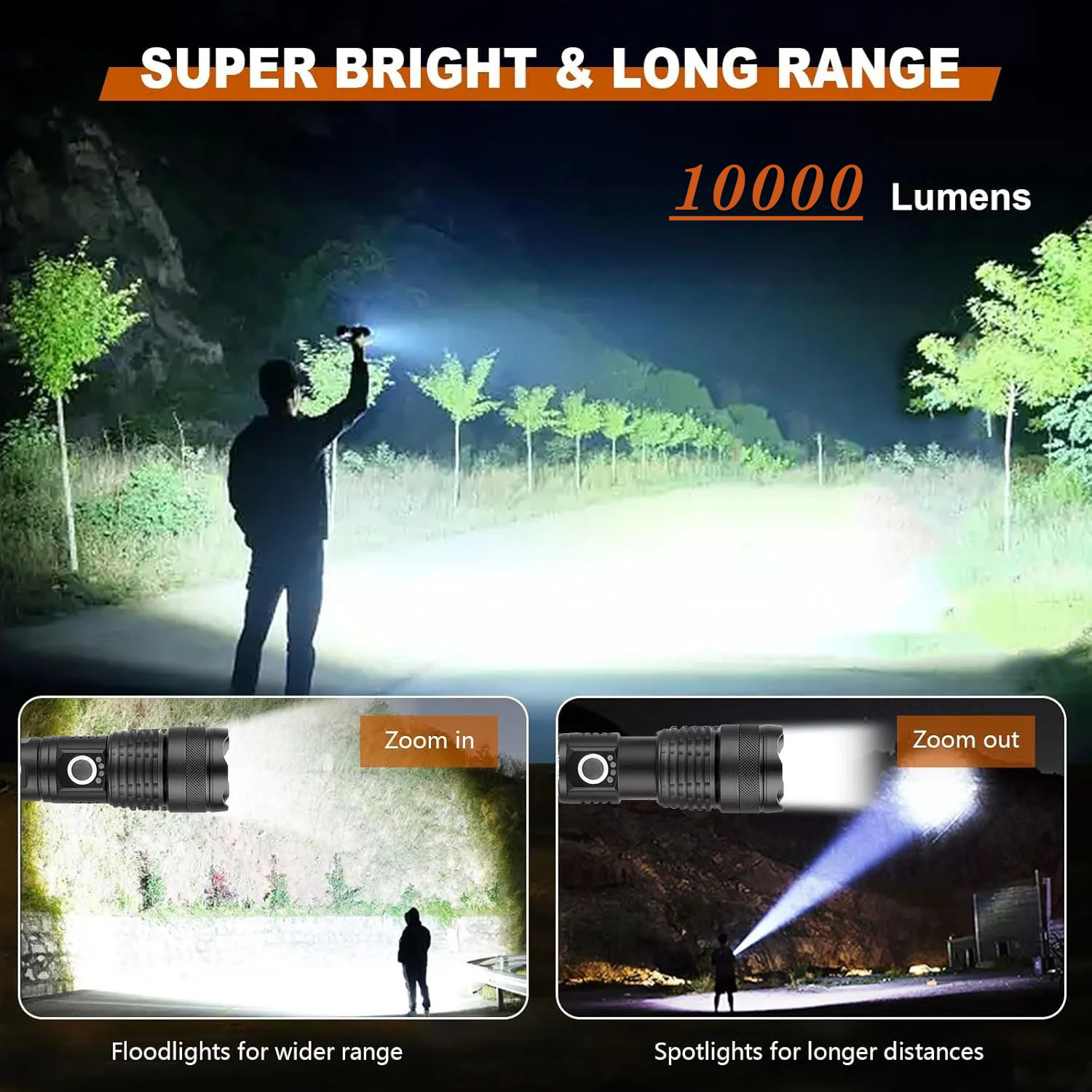 High Power LED Flashlight Rech - Fishing Light 리뷰 및 가격