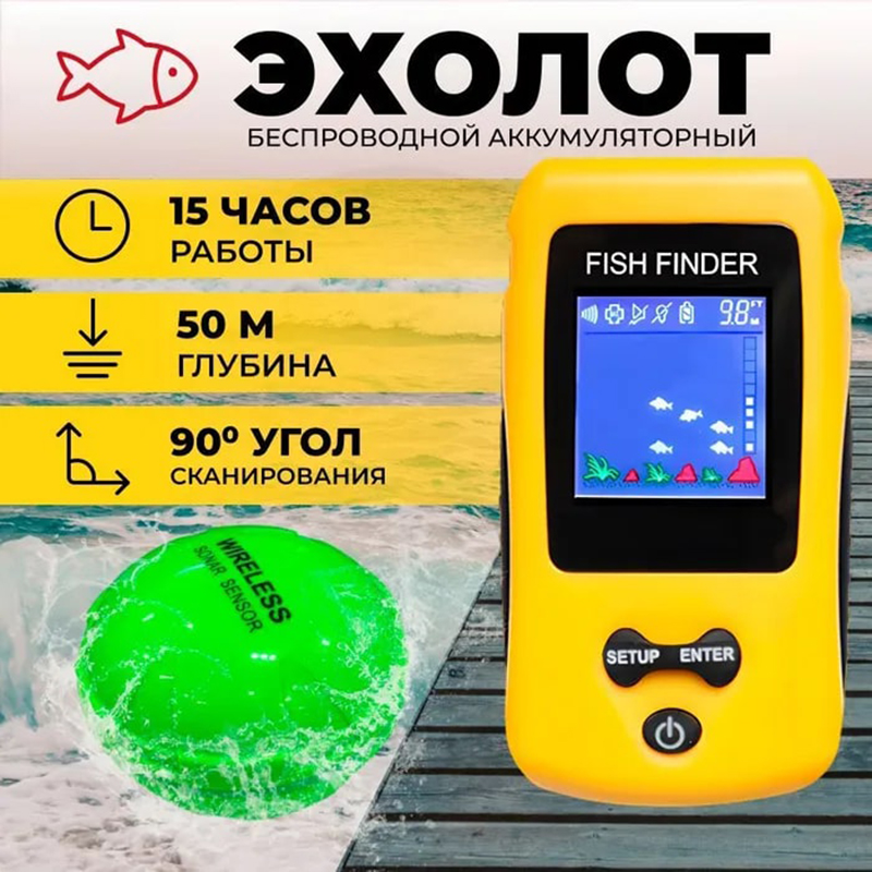 Brand New Colorful Wireless Fi - Fish Finder Transducer 리뷰 및 가격