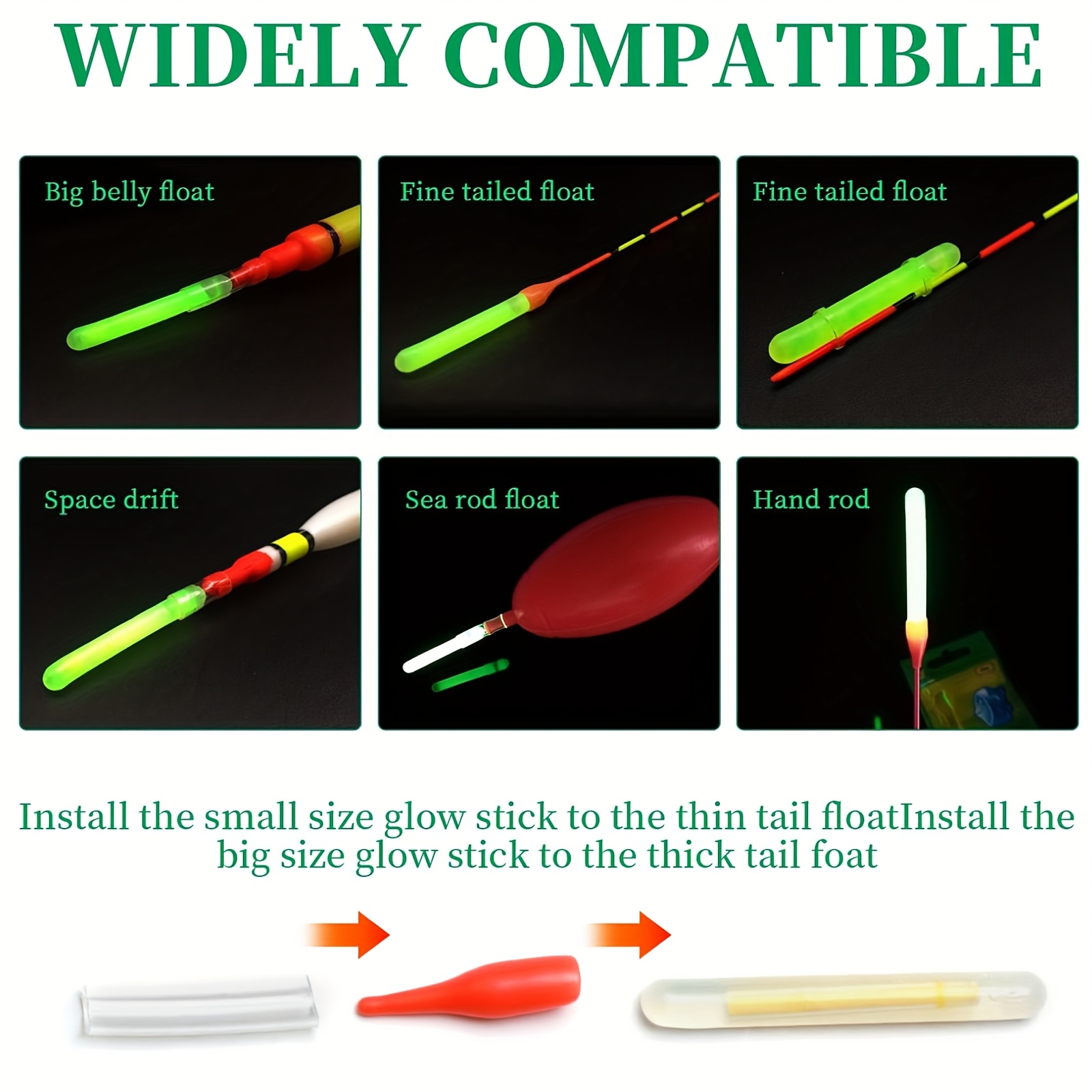 100PCS Fishing Glow Sticks Set - Bite Alarm 리뷰 및 가격
